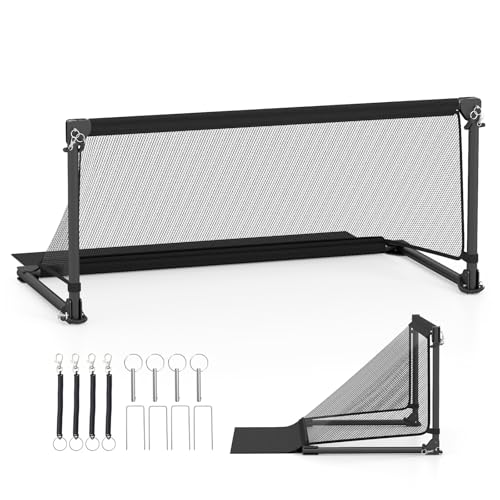 FANTASK Foldable Football Goal, Football Goals with Weatherproof PE Net