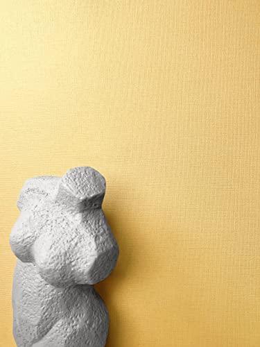 NEWROOM Papier peint Jaune Couleur Unie Intissé - Couleurs Unies Structure Textile