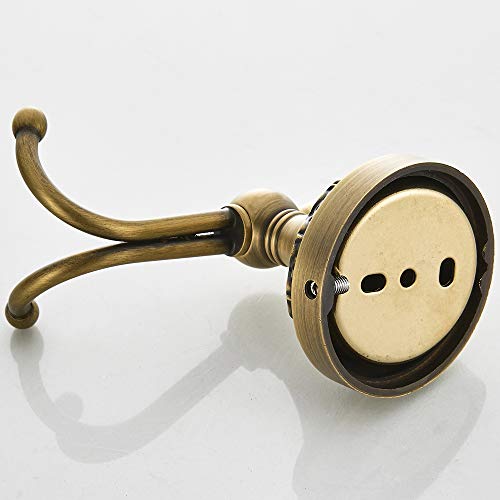 Bathsir Antique Brass Towel Bar Set, Adjustable Bathroom Accessories Include Expandable Towel Holder Toilet Paper Holder Towel Ring Robe Hook Retro Carved Style Hardware 4 Piece Wall Mount #TOP3