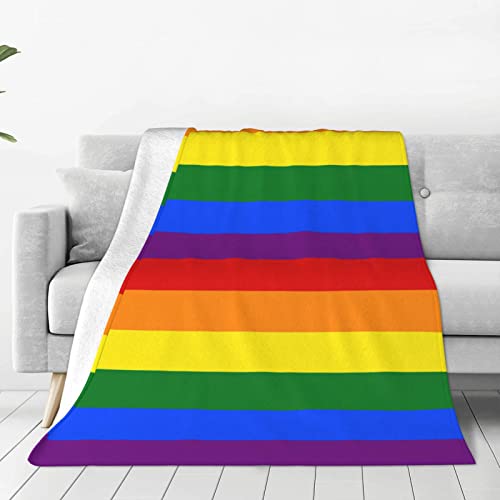 Flannel Blanket For Couch/Bed/Travel 60"X50" Lgbtq Soft Warm Plush Microfiber Throw Blanket Decor&Gift #TOP1