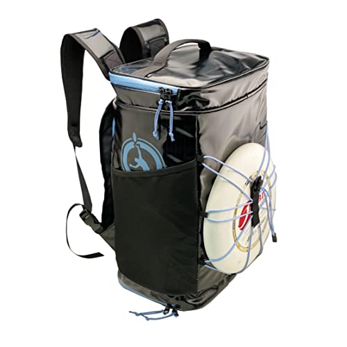 Greatest Ultimate Frisbee Bag 30 Liter. Built In Insulated Water Bottle Pocket. Waterproof Durable Sports Equipment Duffel Backpack For Outdoor Sports Travel & More (Blue) #TOP1