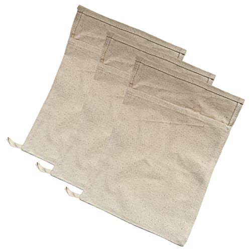 KICHOUSE Bar Accessory Kit 3 Cotton Ice Bags for Crushed Ice Leakproof Washable