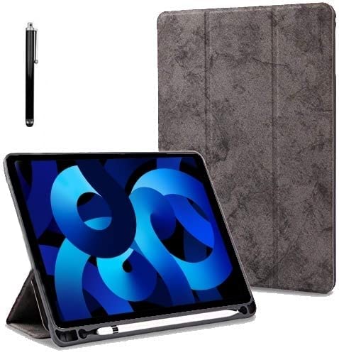ProElite Smart PU Flip Case Cover for Apple iPad Air 11 M2 2024, iPad Air 10.9 inch 5th/4th Generation with Pencil Holder and Stylus Pen, Grey (B0BR192CH6) Amazon Price History, Amazon Price Tracker