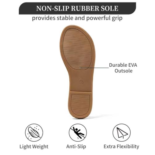 Women's Flat Sandals, Casual Beach Sandals with Soft Footbed for Vacation by Toybdsunx - Used condition - Image 7