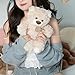 BIUBIULOVE 10Inch Teddy Bear Stuffed Animal, Soft Stuffed Teddy Bear Plush Toy, Birthday Xmas Gifts for Kids Baby (Light Brown)