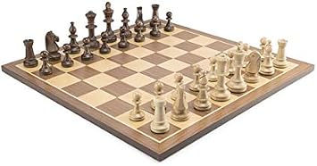 Chess and Games Shop Muba Standard Wooden Tournament Chess Set - Essen Staunton, Weighted, Felted Pieces, 3.5" King Size, 2 Players, Ages 6+
