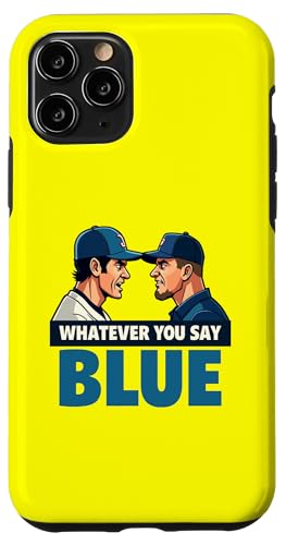 Whatever You Say Blue Baseball Umpire ����ȃA�p���� �X�}�z�P�[�X iPhone 11 Pro �p