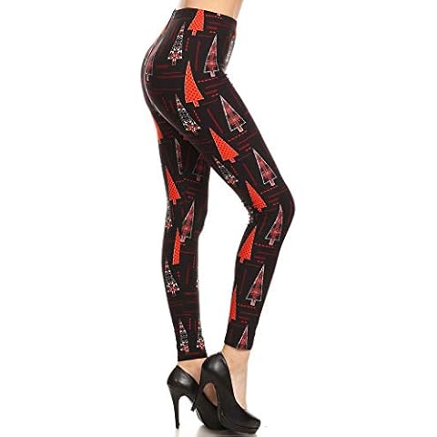 Leggings Depot Women's Popular Print High Waist Premium Jogger Track Pants BAT1, Christmas Twist Cover