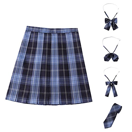 プリーツスカート チェック柄 29色 スクールスカート ハイウェスト スクール 制服 女子高生 JK コスチューム 学生服 同柄リボン ネクタイ 5点セット プリーツスカート チェック柄 29色 スクールスカート ハイウェスト スクール 制服 女子高生 JK コスチューム 学生服 同柄リボン ネクタイ 5点セット