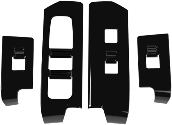 Car Window Glass Lift Switch Panel Cover Compatible with Toyota 4Runner 2025+ Accessories (Glossy Black)