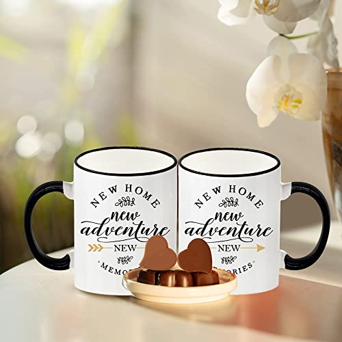 Housewarming Gifts For New Home Owner House Warming Presents For Friends And Couple, New Home Gifts For Home, New Adventure New Memories 2 Pack Coffee Mugs 11Oz #TOP5