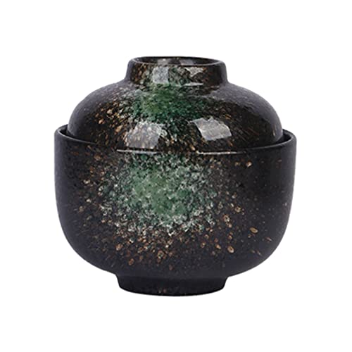Cabilock Bols de Riz de Style Set Miso Soup Bowl avec Bol de Nouilles de Couvercle pour Les Cuisines Udon Soupe Et Asiatiques