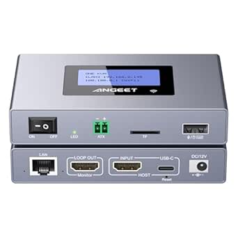 ONEKVM Wi-Fi Remote KVM Over IP with 4K Support and LCD Screen