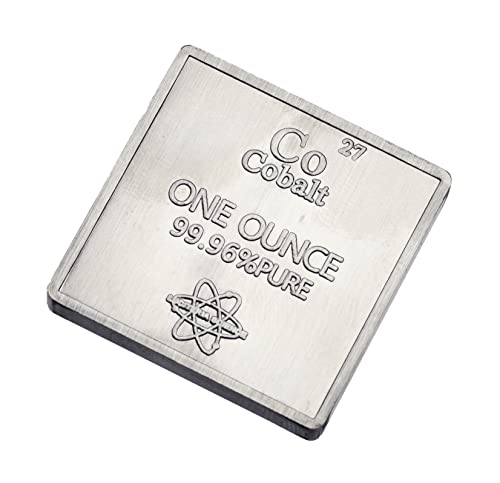 Luciteria Science Cobalt Metal .9996 1oz Troy Ounce Bullion Bar Luciteria Science Cobalt Metal .9996 1oz Troy Ounce Bullion Bar