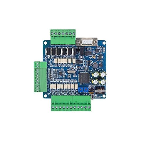 Seeku DIY PLC FX3U-14MT programmable Logic Controller Support Analog 6AD 2DA,100K high Speed Output DC24V 8 inputs Program Control Board Cover