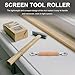 HOMSFOU Screen Repair Tool Bearing Window Spline Roller for Easy Installation Design for Screen Projects Window Mesh Repair