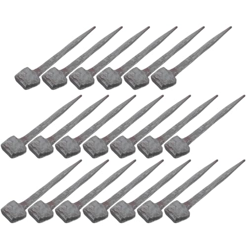 GALPADA 20pcs Horseshoe Nails Set Iron Hoof Repair Tools 4cm Metal Horseshoe Accessories for Horse Hoof Protection and Farrier Maintenance in Equestrian Sports