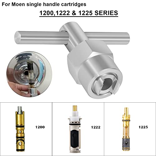 Cartridge Core Puller Removal Tool Fits For Moen 1200,1222 & 1225 Series Cartridges Replace 86712 104421 (Aluminum Alloy) #TOP1