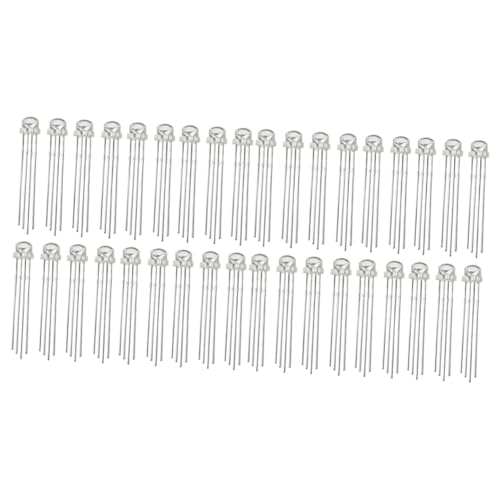 Ciieeo 50 Unidades diodo claro lâmpadas de LED lâmpadas claras leds luz vermelha lâmpada elétrica ch