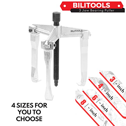 Bilitools 8" 3-Jaw Gear Puller, Internal External For Removal Of Pulleys Flywheels Bearings & Gears #TOP6