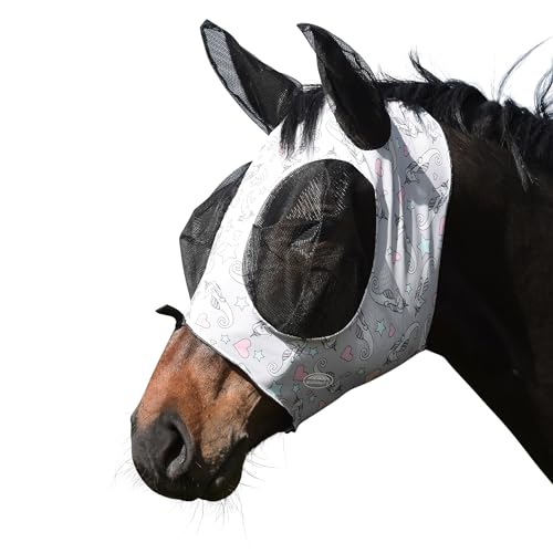 WeatherBeeta Deluxe Stretch Bug Eye Saver with Ears, Sea Unicorn Print, Full