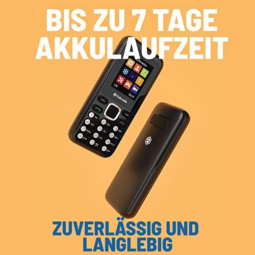 Oakcastle F100 Basic Mobile Phone | Unlocked, SIM Free, Bluetooth Enabled, Rechargeable 7-day Battery Life | Dual SIM & Micro SD Card Slot | Media and Games | Lightweight and Durable Pay As You Go