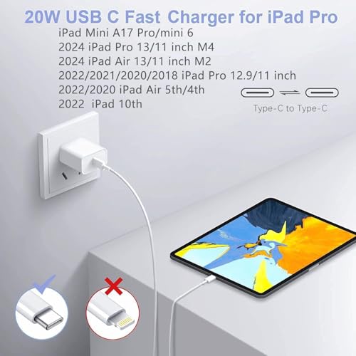 image for Blechmeki iPad Fast Charger,iPad Charger Fast Charging USB C Wall Char