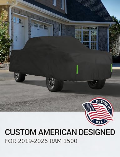 Image of Proadsy Custom Fit 2019-2026 Ram 1500 Car Cover Waterproof UV Sun Outdoor | UV-Blocking Waterproof With Soft Lining Prevents Leaks & Scratches. Perfect For Sunny, Snowy Outdoor Parking, Garage Storage