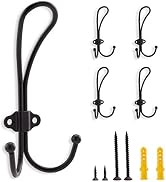 White Wall Mount Coat Rack, 17" Wood & 4 Hooks, Heavy Duty Zinc Alloy, Perfect for Bedroom, Bathroom, Kitchen