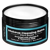VALITIC Cleansing Balm Makeup Remover - Plant Based Deep Cleanses Pores - Almond oil, Jojoba oil, Shea butter, Vitamin E, Vitamin C & Hyaluronic Acid - 3.53 oz, 100g