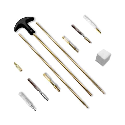 XXLIYA 177 22 Caliber Gun Cleaning Kits for .22 Pellets Airsoft Gun Handgun 4.5/5.5mm Rifle Cleaning Rod Bore Brush Patches Cloth Supplies Firearms Pistol Hunting Shooting Accessories Maintenance