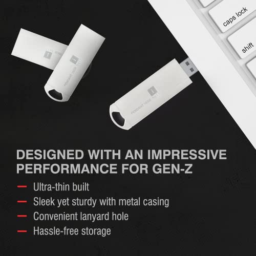 Image of iBall Pendant 16 GB USB 2.0 Flash Drive OS Compatibility with Windows and Mac (Silver)