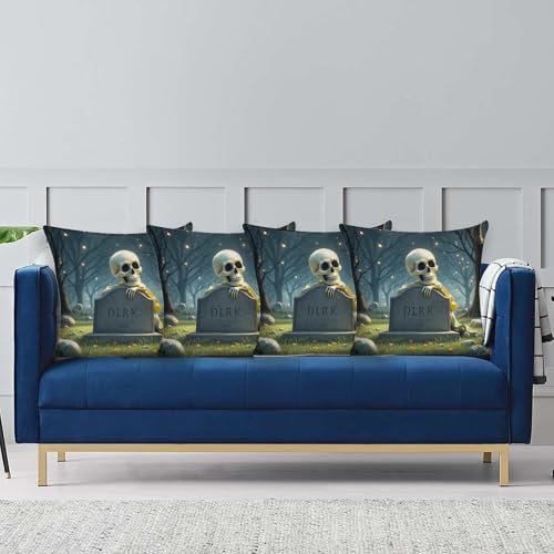 Housse de coussin squelette pour protéger et relooker un canapé - 5