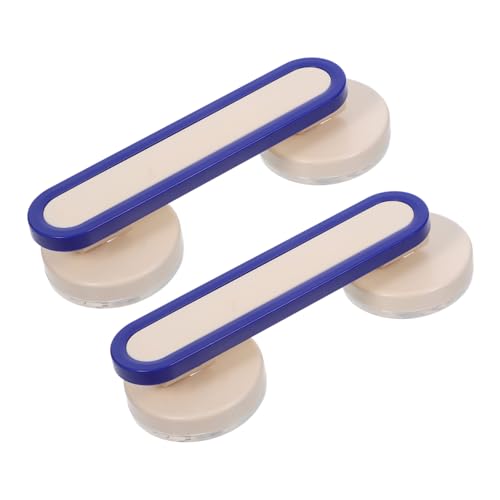 HEALSOPTHY 2 Piezas Suction Grab Handles con Fuerte Ventosa para Puertas y Ventanas de Vidrio Agarre Seguro y Portátil para Baño Cocina Nevera y Armarios Fácil Instalación sin Taladro Azul