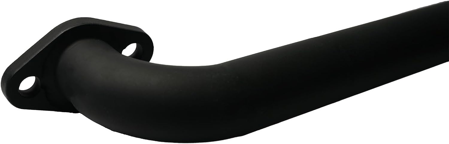 JMCHstore Header Pipe for Lifan 79cc/105cc Engine for Coleman B100 RB100, Mega Moto MMB80 MMB105, Phatmoto Gas Bike, Motovox MBX10 Orxyearth Dirt Kids Mini Bike MMK80 Go Kart (Black)