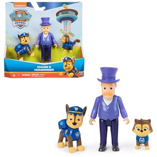 Patrulla Canina - Pack Figura Chase, Cat Chase y Humdinger - Patrulla Canina Juguetes - Regalo Niño 3 años + - 6070746 - Juguetes Niños 3 años +