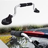 Soporte de carga con ventosa para barco, fácil instalación para kayaks y canoas (plata)