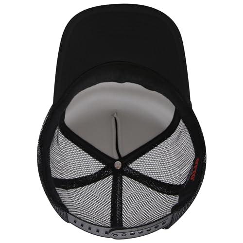 Image of OTTO Polyester Foam Front 5 Panel High Crown Mesh Back Trucker Hats in 97, Bulk, Wholesale