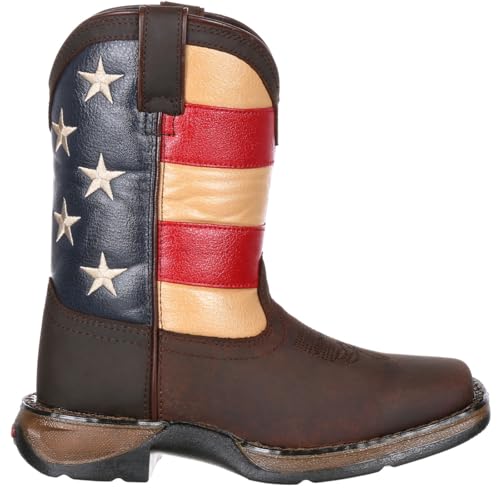 Durango Baby DBT0159 Western Boot Brown and Union Flag 10 M US Toddler