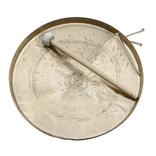 Gong chinois de méditation en bronze de 30 cm avec corde de suspension pour maison - 2