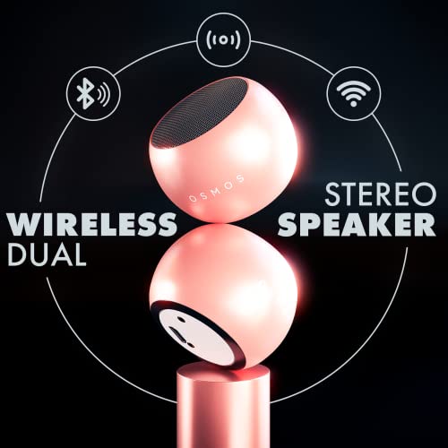 Osmos Mini Bluetooth Speaker Set-Metal, Portable, Wireless, Powerful Usb Stereo Speakers + Charging Dock For Home + Outdoor-Sports Use-For Smartphone, Tv, Laptop, Mac, Pc, Android, Iphone (Rose Gold) #TOP1