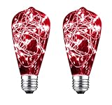 💡 Design unique : les ampoules LED sont une combinaison de design rétro et de technologie innovante, de design classique et de technologie LED avancée. La couleur blanc chaud de 2300K assure un éclairage rétro et uniforme, ne blessera pas vos yeux et vous pourrez profiter confortablement d'un moment chaud.