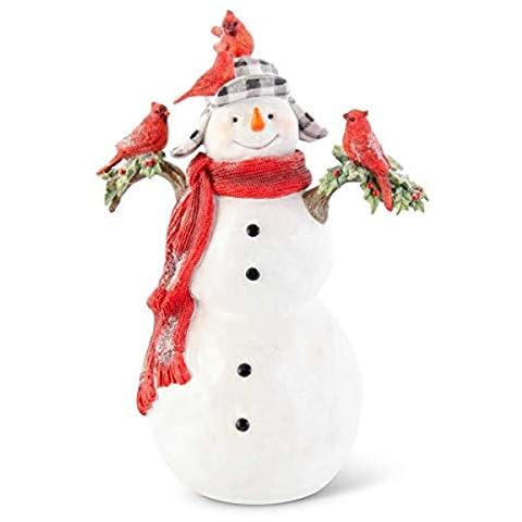 K&K Interiors Glittered Snowman Cover