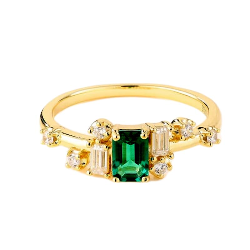 Bague émeraude naturelle : osez un bijou imposant en argent 925 sans compromis