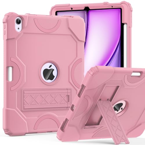 Cantis Case for iPad Air 11-inch (M4) 2026/ (M3) 2025/ (M2) 2024, iPad Air 5th/4th Generation (2022/2020) 10.9 Inch, Heavy Duty Shockproof Rugged Protective for i Pad Air 11'', Rose Gold