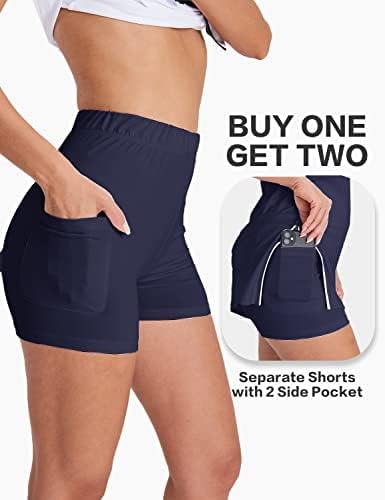 Hiverlay Tennis Dresses for Women with 2 Pockets Built in Shorts UPF 50+ Golf Dress Workout Athletic Dresses - Image 4