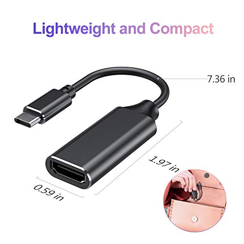 Adaptador USB C a HDMI 4K 60Hz compatible con Thunderbolt 3 y MacBook Pro 2018 2017 7