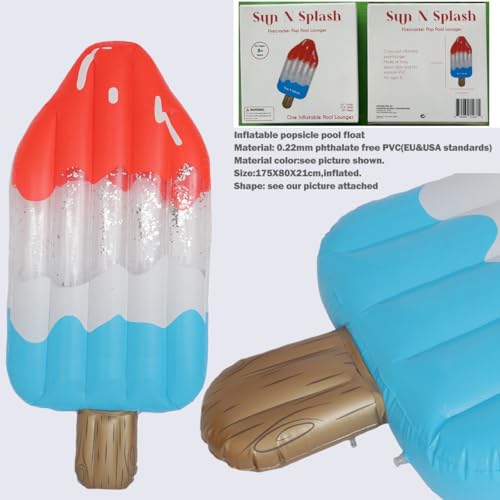 69in Inflatable Pool Float ChairP Inflatable Pool Floats for Adults Swimming Pool Floaties Lounge Float for Summer Outdoor Party Pool Floats Ice by JIADING - Image 5