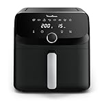 Moulinex Easy Fry Mega, air fryer compact, Mono tiroir 7.5 L, Jusqu’à 8 personnes, 8 programmes, noir EZ8558F0