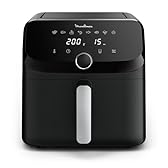 Moulinex Easy Fry Mega, air fryer compact, Mono tiroir 7.5 L, Jusqu’à 8 personnes, 8 programmes, noir EZ8558F0